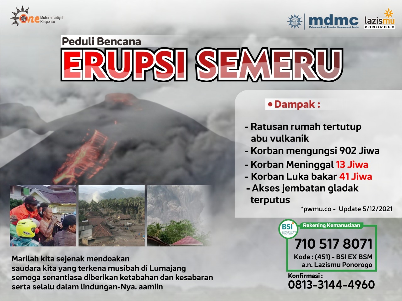 PEDULI ERUPSI SEMERU