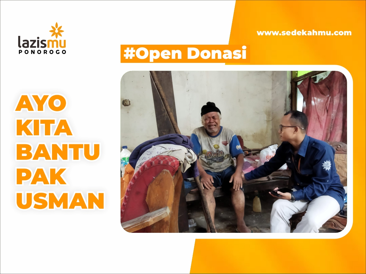 Stroke dan Tinggal di Rumah yang Hampir Roboh, Ayo Bantu Pak Usman !